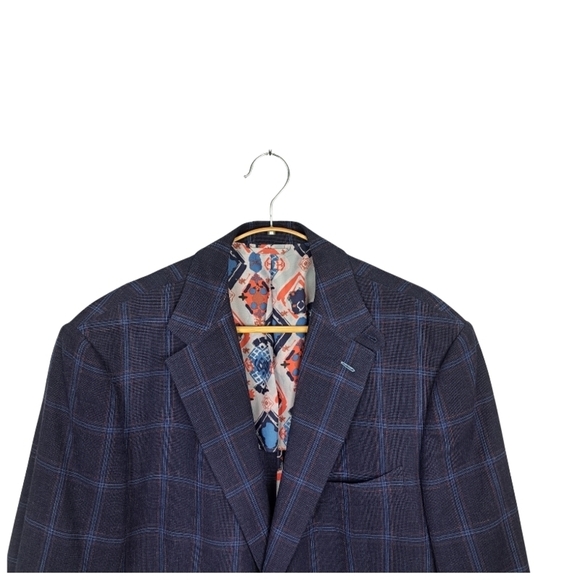 Vitale Barberis Canonico Wool Silk Linen Blend Men's 44 Single Breasted Blazer - Picture 7 of 10